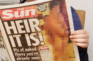 Censura real por desnudo de principe Harry